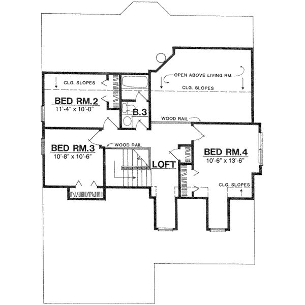 upper floor house blueprint
