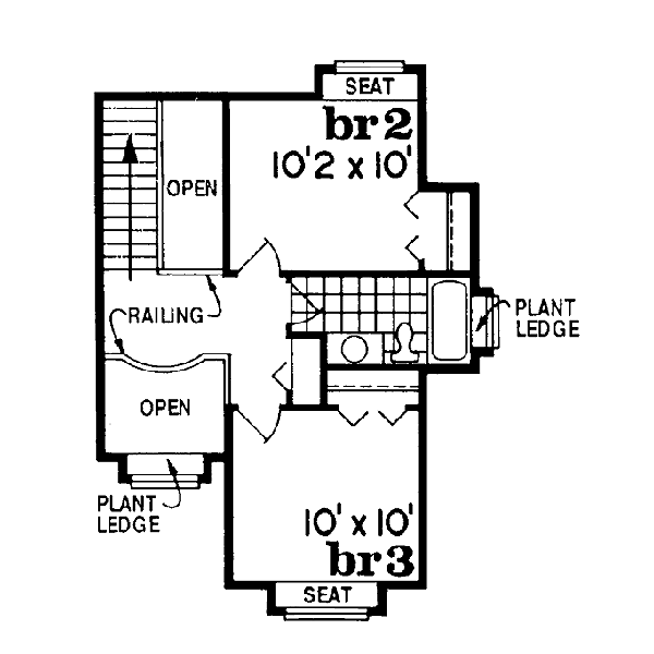 upper floor house blueprint