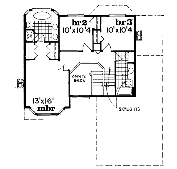 upper floor house blueprint