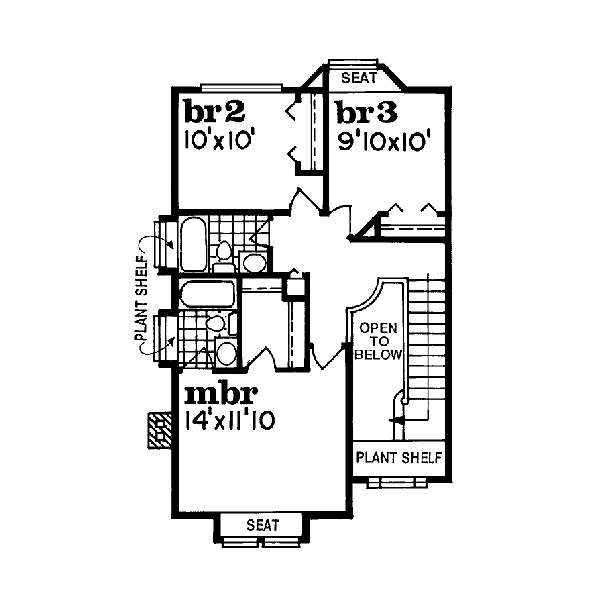 upper floor house blueprint