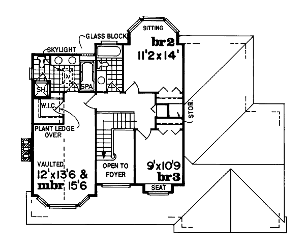 upper floor house blueprint