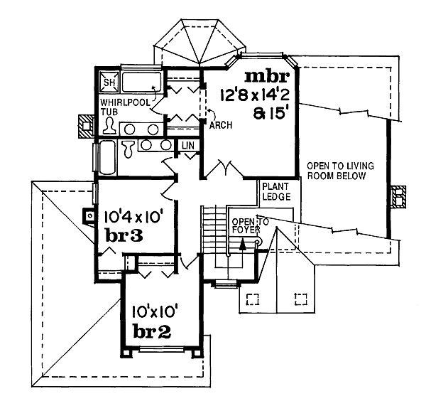 upper floor house blueprint