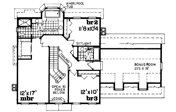 upper floor house blueprint