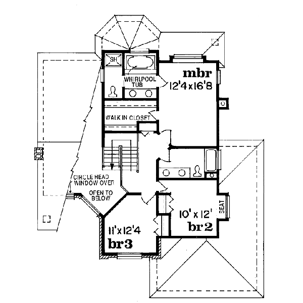 upper floor house blueprint