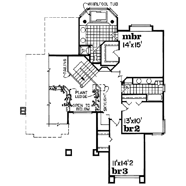 upper floor house blueprint