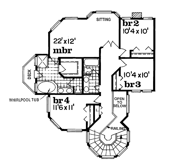 upper floor house blueprint