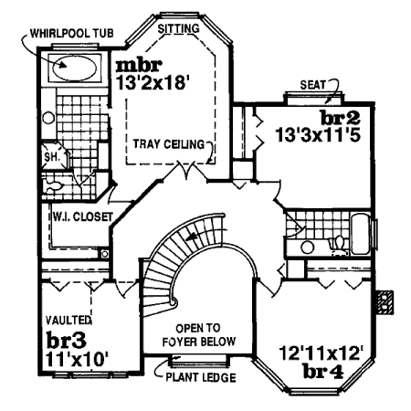 upper floor house blueprint