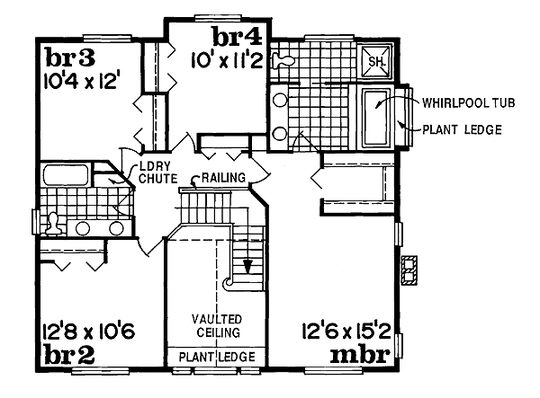 upper floor house blueprint