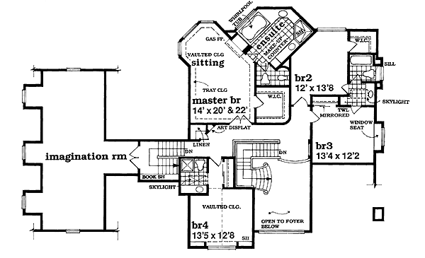upper floor house blueprint
