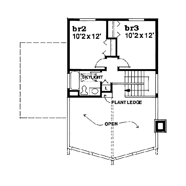 upper floor house blueprint