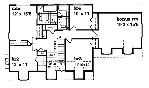 upper floor house blueprint