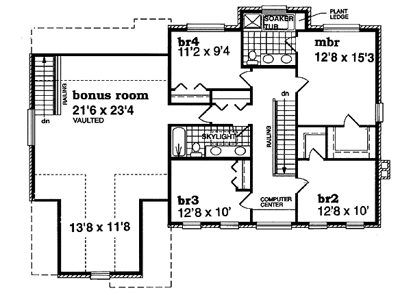 upper floor house blueprint