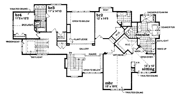 upper floor house blueprint