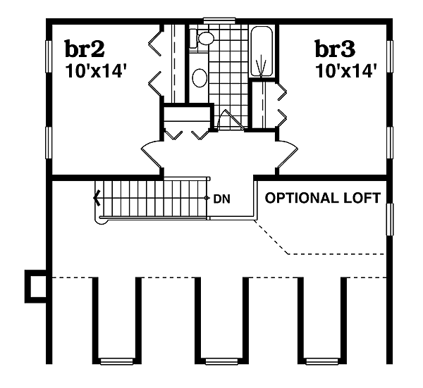 upper floor house blueprint