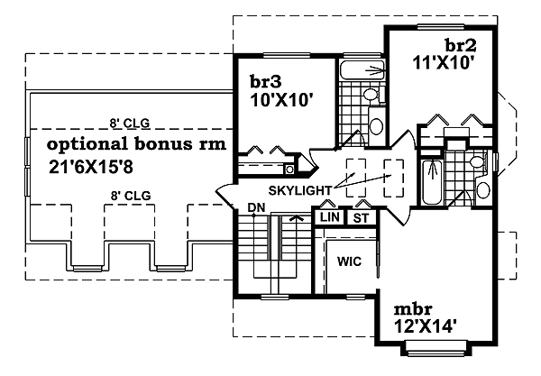 upper floor house blueprint