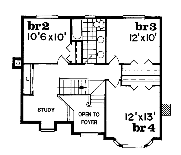 upper floor house blueprint