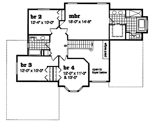 upper floor house blueprint