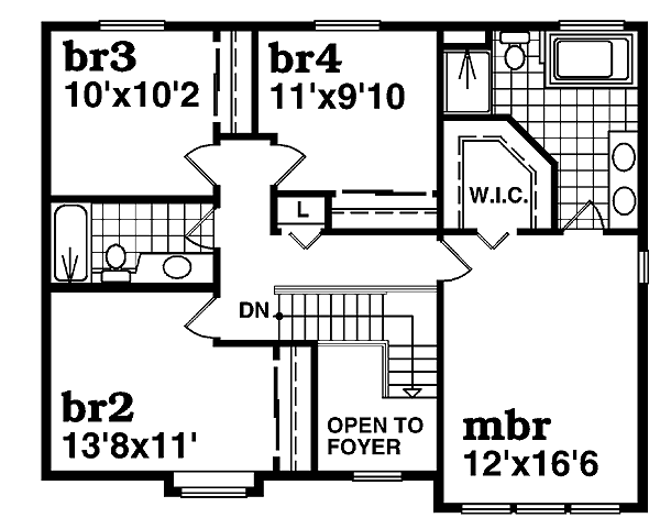 upper floor house blueprint