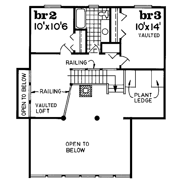 upper floor house blueprint