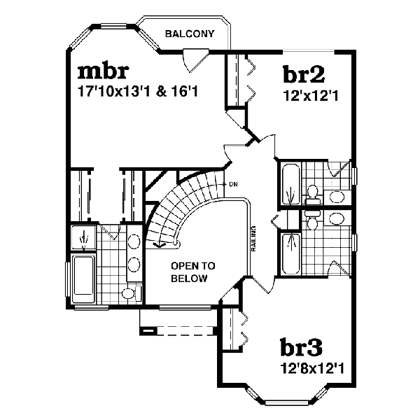 upper floor house blueprint