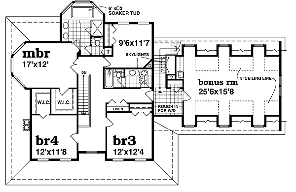 upper floor house blueprint