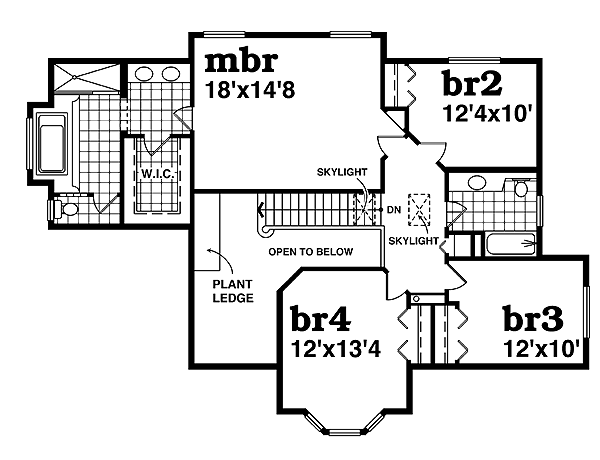 upper floor house blueprint