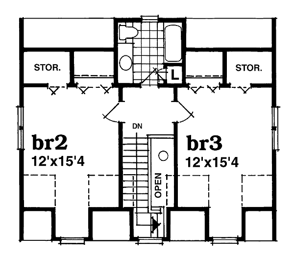 upper floor house blueprint