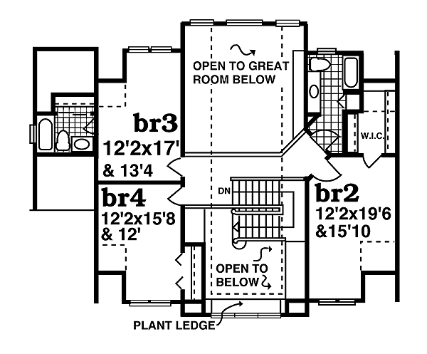 upper floor house blueprint