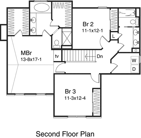 upper floor house blueprint