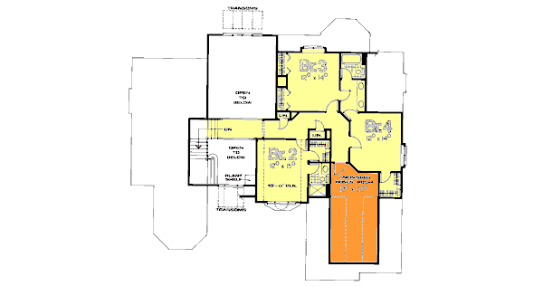 upper floor house blueprint