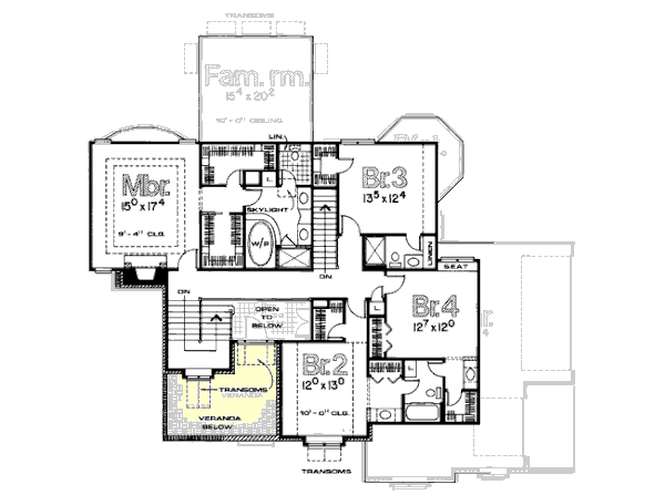 upper floor house blueprint