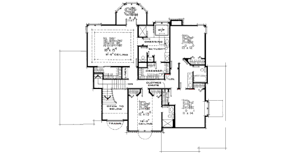 upper floor house blueprint