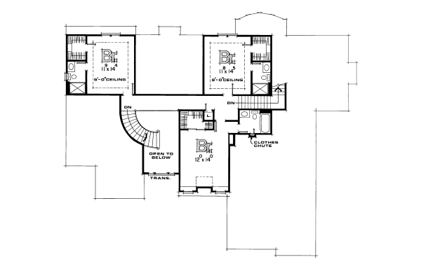 upper floor house blueprint