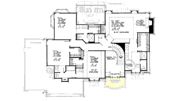 upper floor house blueprint