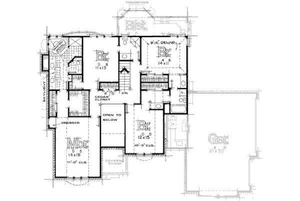 upper floor house blueprint