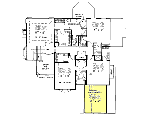 upper floor house blueprint