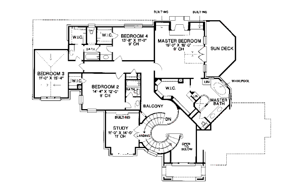 upper floor house blueprint