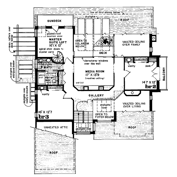upper floor house blueprint