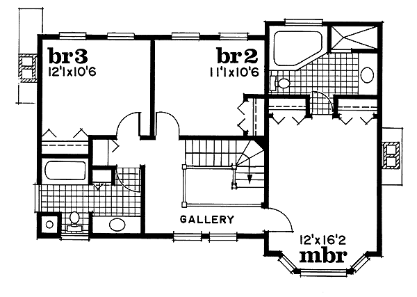 upper floor house blueprint