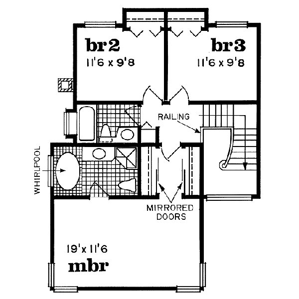 upper floor house blueprint