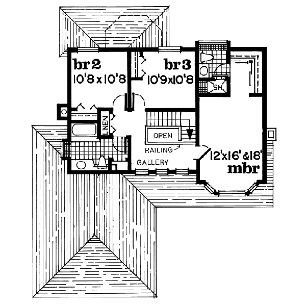 upper floor house blueprint