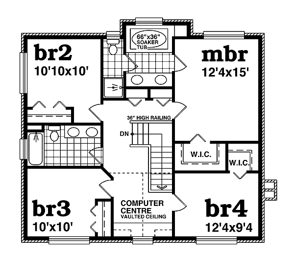 upper floor house blueprint