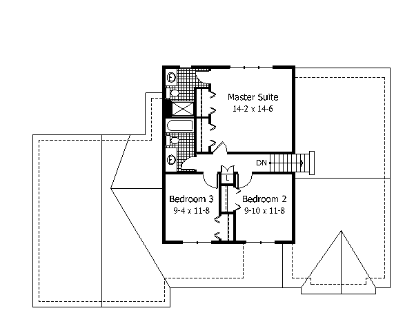 upper floor house blueprint