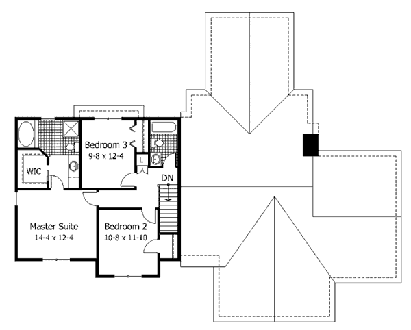 upper floor house blueprint