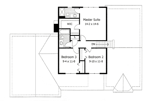 upper floor house blueprint