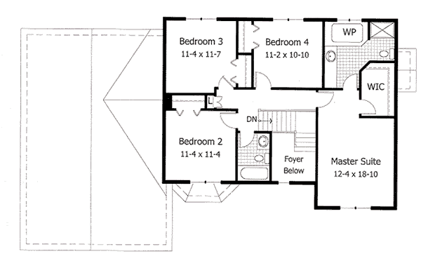 upper floor house blueprint