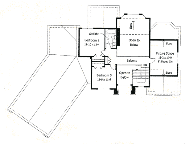 upper floor house blueprint