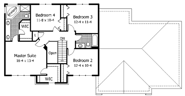 upper floor house blueprint