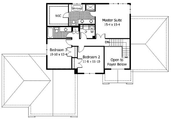 upper floor house blueprint