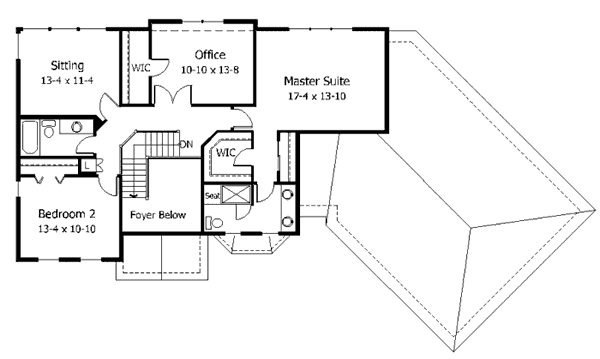 upper floor house blueprint